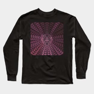 Electroluminated Skull Radiate - Mulberry Long Sleeve T-Shirt